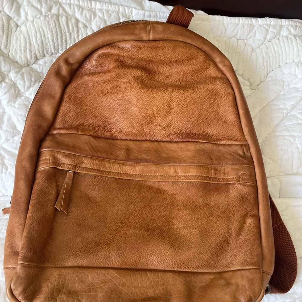 NWOT Latico Sheldon Rich Brown Leather Backpack